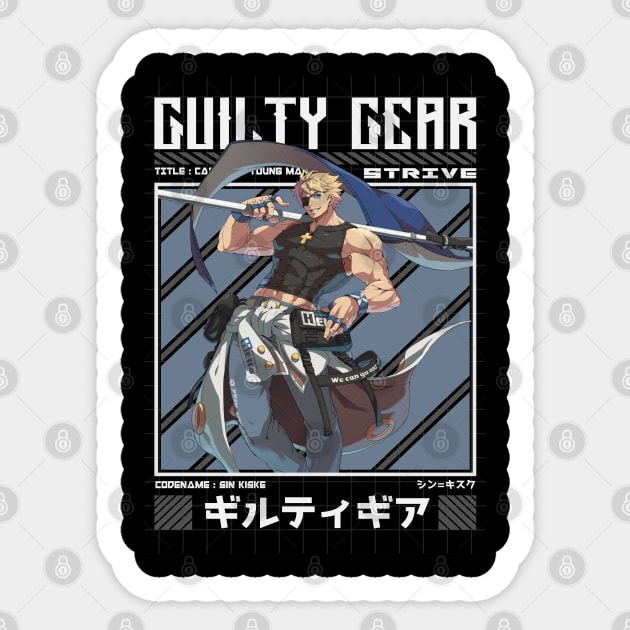 Sin Kiske - Guilty Gear Strive Sticker by Arestration